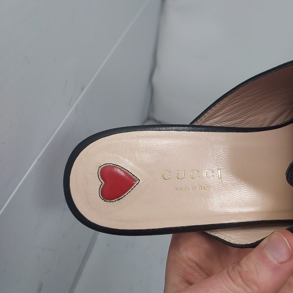 GUCCI Princetown Embroidered Bees Stars Horsebit Mule Shoe - Picture 4 of 8